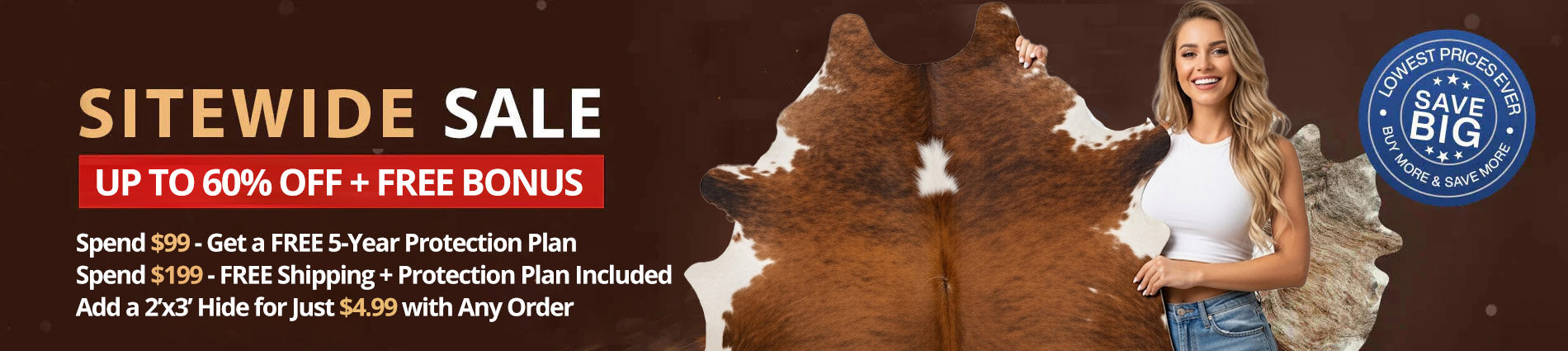 Clearance Cowhide Rugs