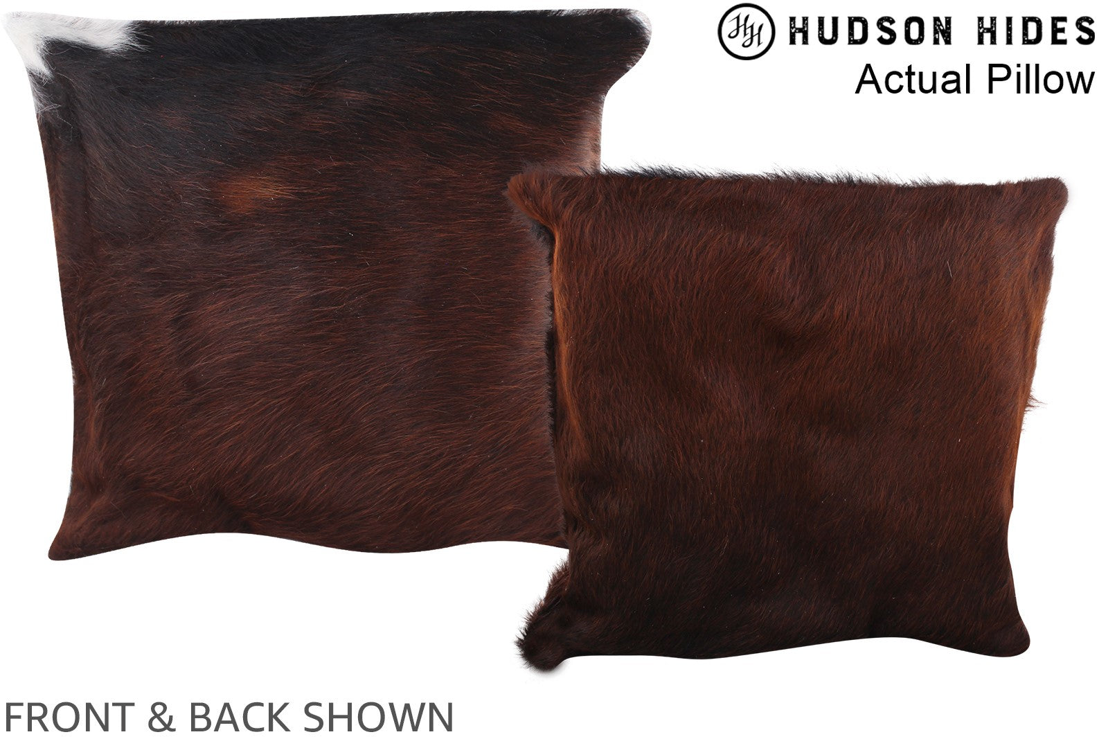Chocolate Cowhide Pillow #A13425