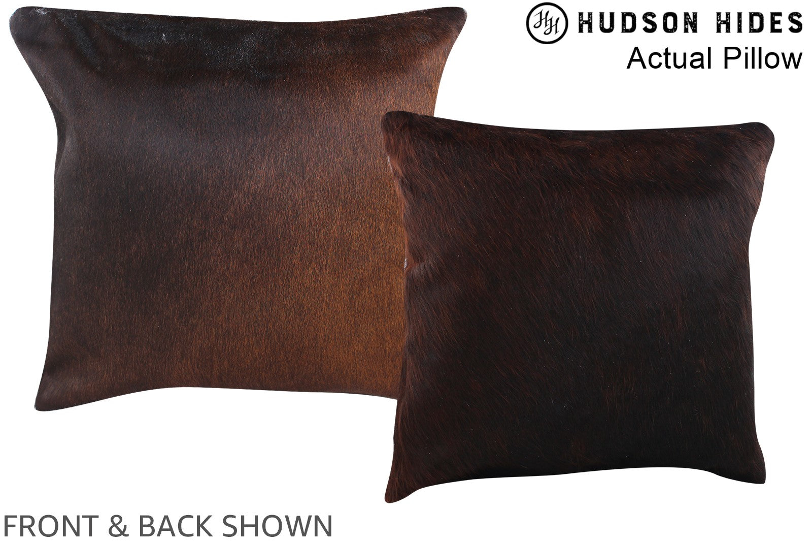 Chocolate Cowhide Pillow #A13443