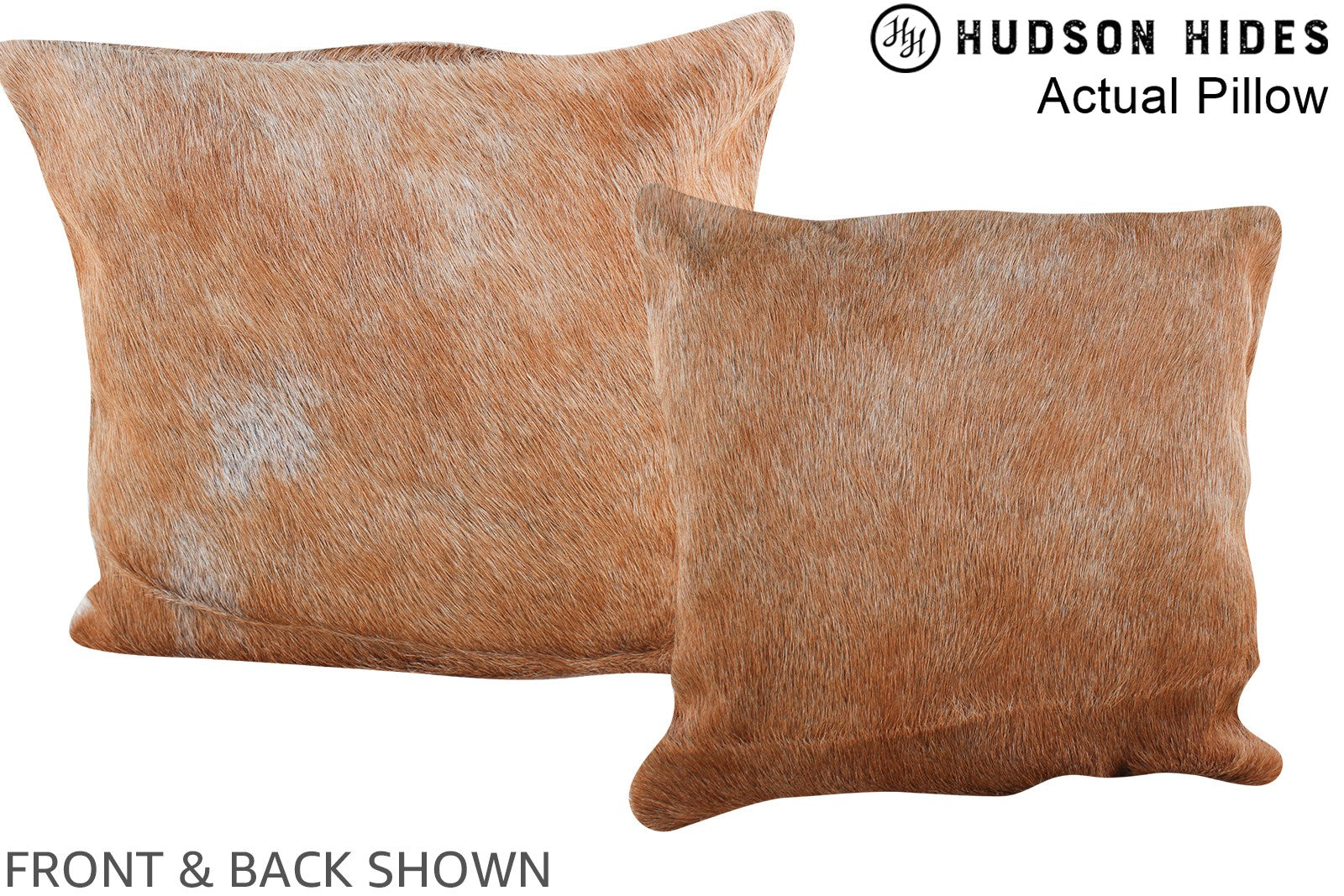 Caramel Cowhide Pillow #A13527