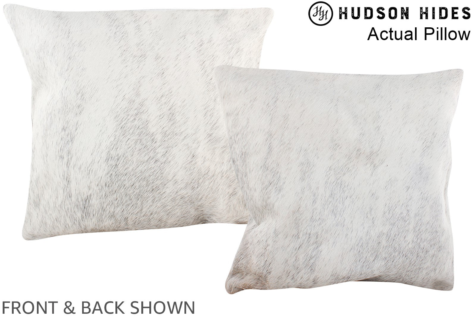 Grey 16"x16" Brazilian Cowhide Pillow A13579 by Hudson Hides
