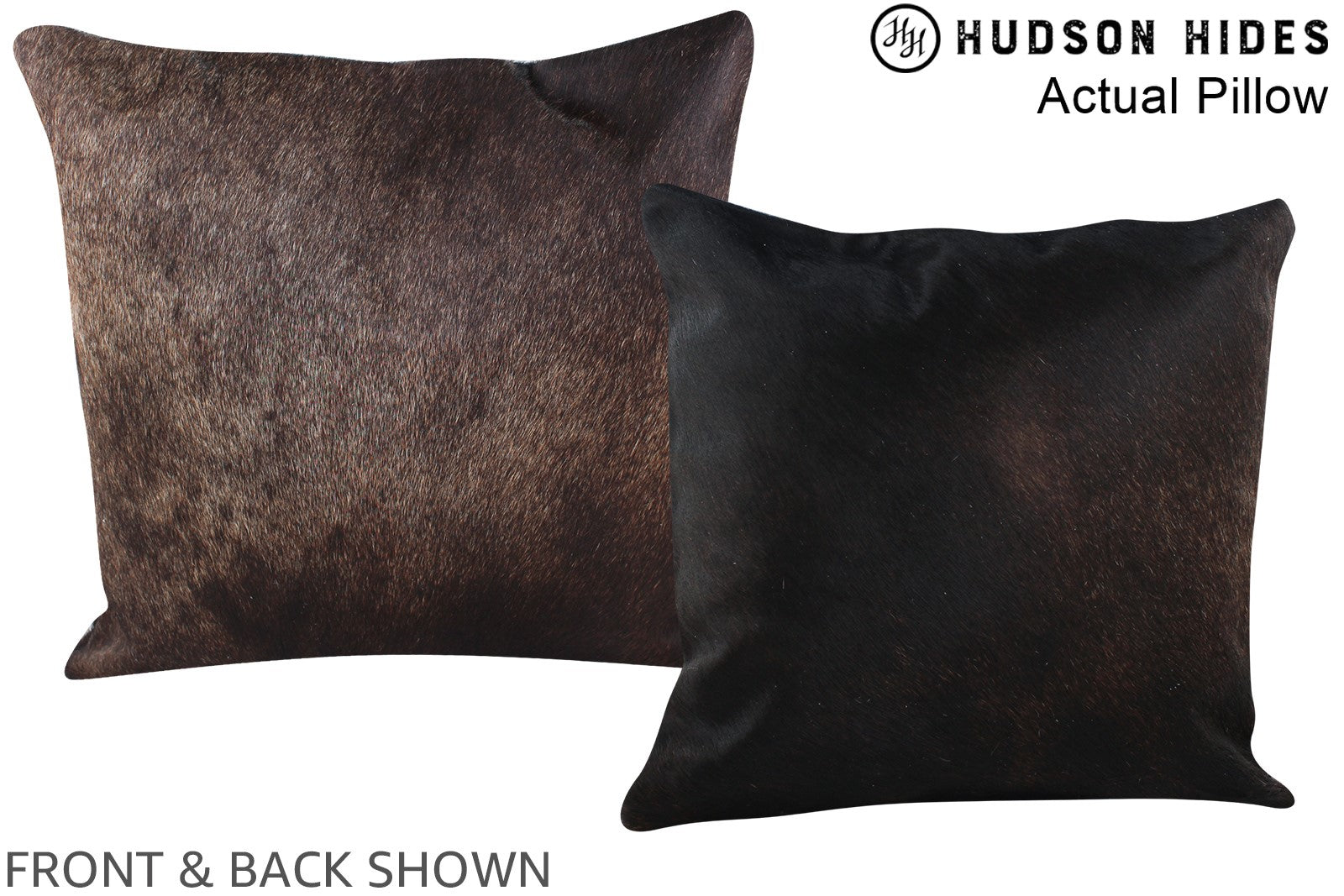 Chocolate Cowhide Pillow #A13778