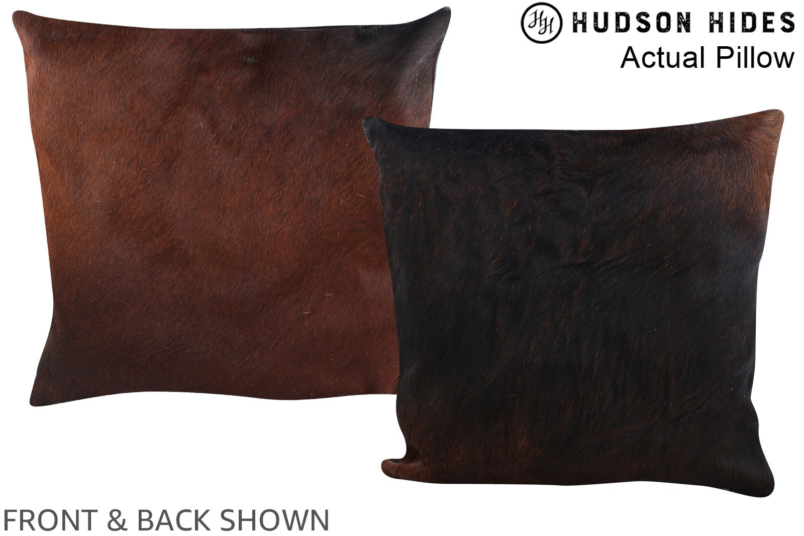 Chocolate Cowhide Pillow #A13805