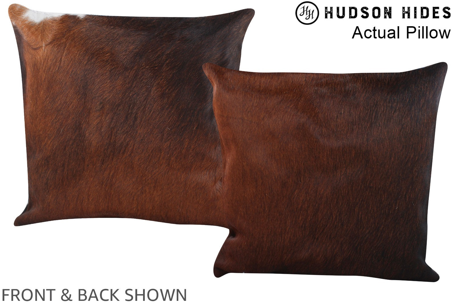 Chocolate Cowhide Pillow #A13807