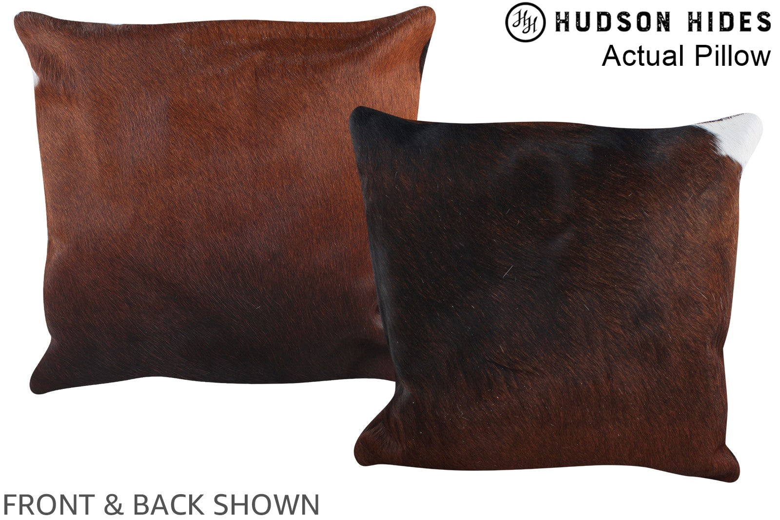 Chocolate Cowhide Pillow #A13808