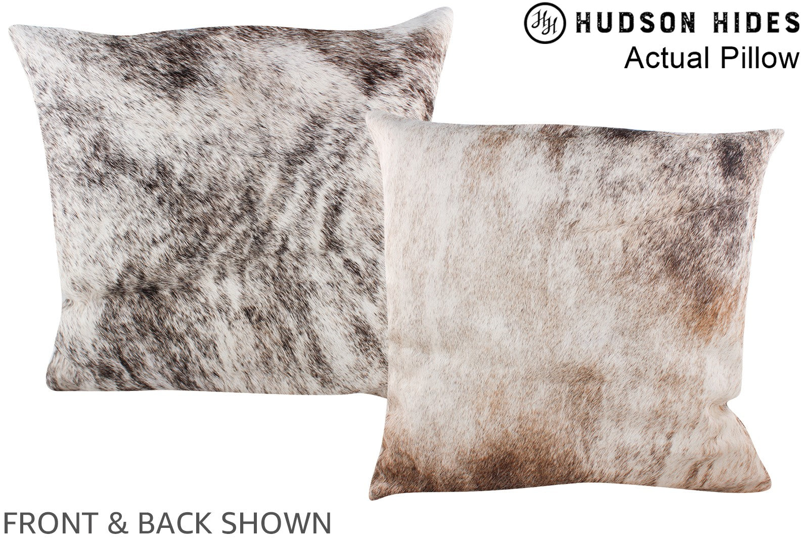 Grey 20"x20" Brazilian Cowhide Pillow A14239 by Hudson Hides