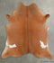 Brown and White Regular X-Large Brazilian Cowhide Rug 7'0