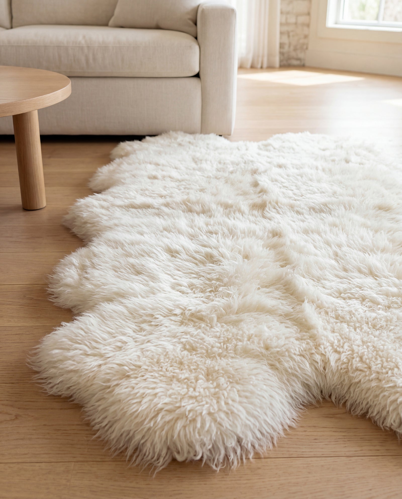 4'x6' Sheepskin 4-Pelt Rugs