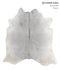 Medium Grey X-Large Brazilian Cowhide Rug 6'11