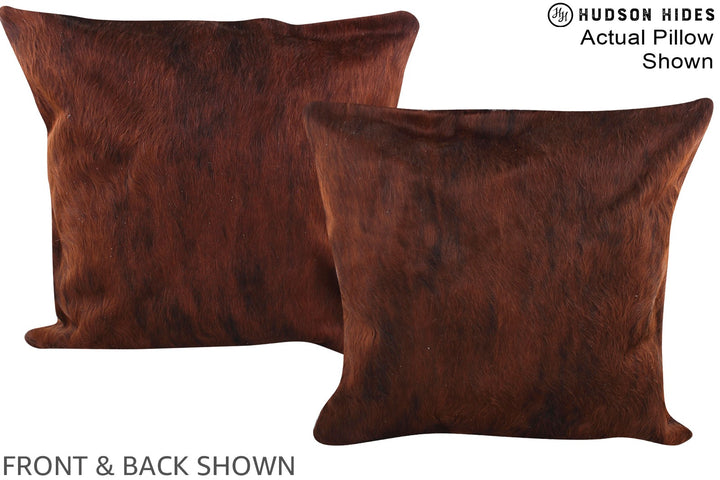Solid Brown 20"x20" Brazilian Cowhide Pillow #A15131 by Hudson Hides