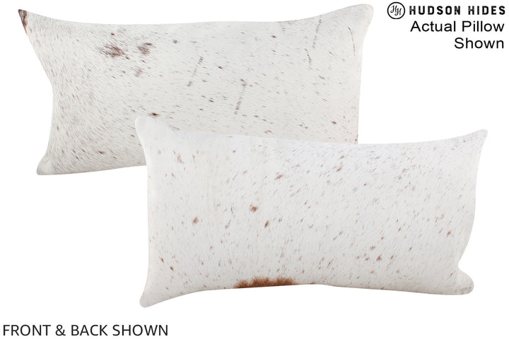 Salt and Pepper Brown 12"x22" Brazilian Cowhide Pillow #A15792 by Hudson Hides
