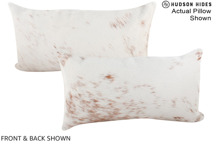 Salt and Pepper Brown 12"x22" Brazilian Cowhide Pillow #A15829 by Hudson Hides