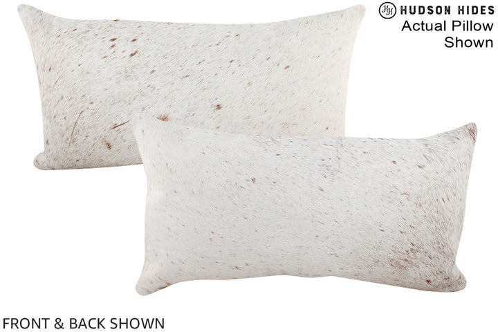 Salt and Pepper Brown 12"x22" Brazilian Cowhide Pillow #A15836 by Hudson Hides
