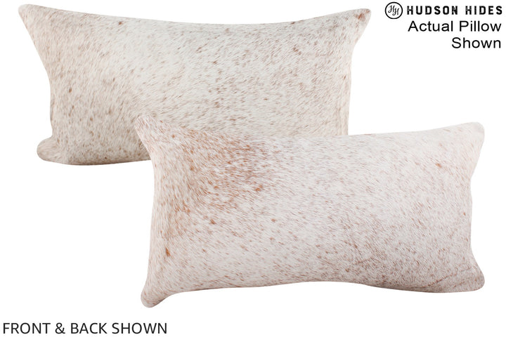 Salt and Pepper Brown 12"x22" Brazilian Cowhide Pillow #A16016 by Hudson Hides