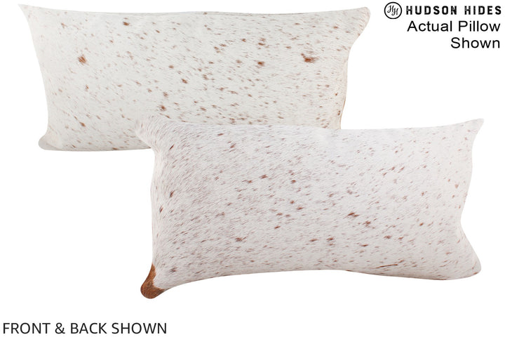 Salt and Pepper Brown 12"x22" Brazilian Cowhide Pillow #A16061 by Hudson Hides