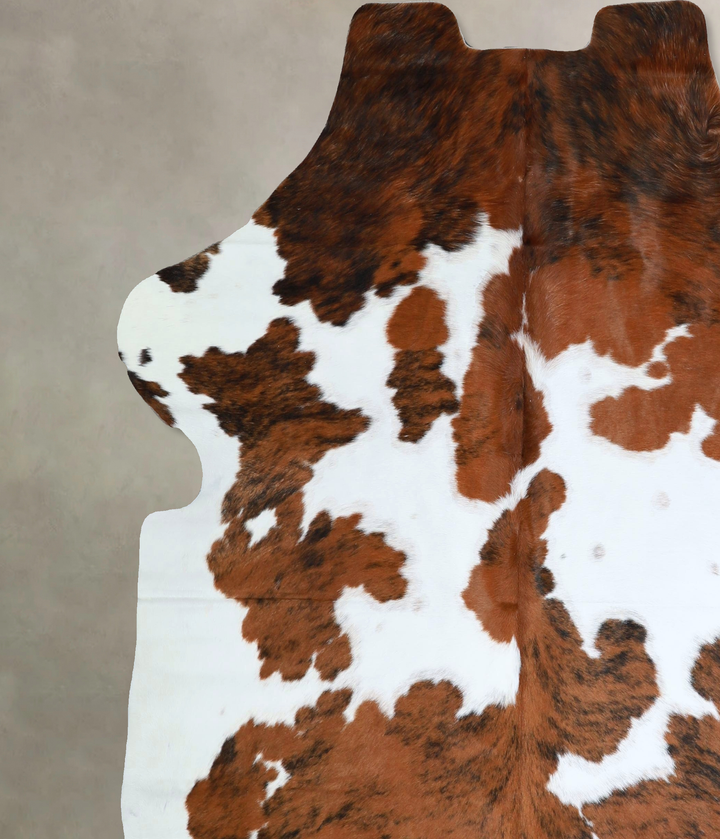 Tricolor X-Large European Cowhide Rug 7'5"H x 6'6"W #A17 by Hudson Hides