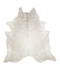 Ivory with Beige X-Large Brazilian Cowhide Rug 7'2
