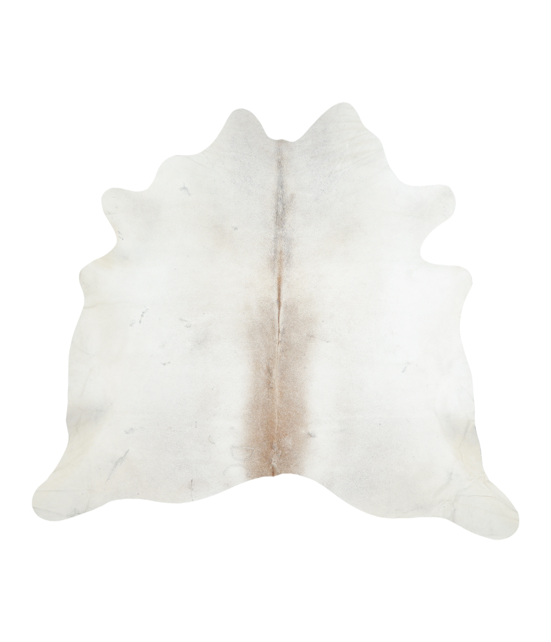 Grey with Beige X-Large Brazilian Cowhide Rug 6'5"H x 7'0"W #A18015 by