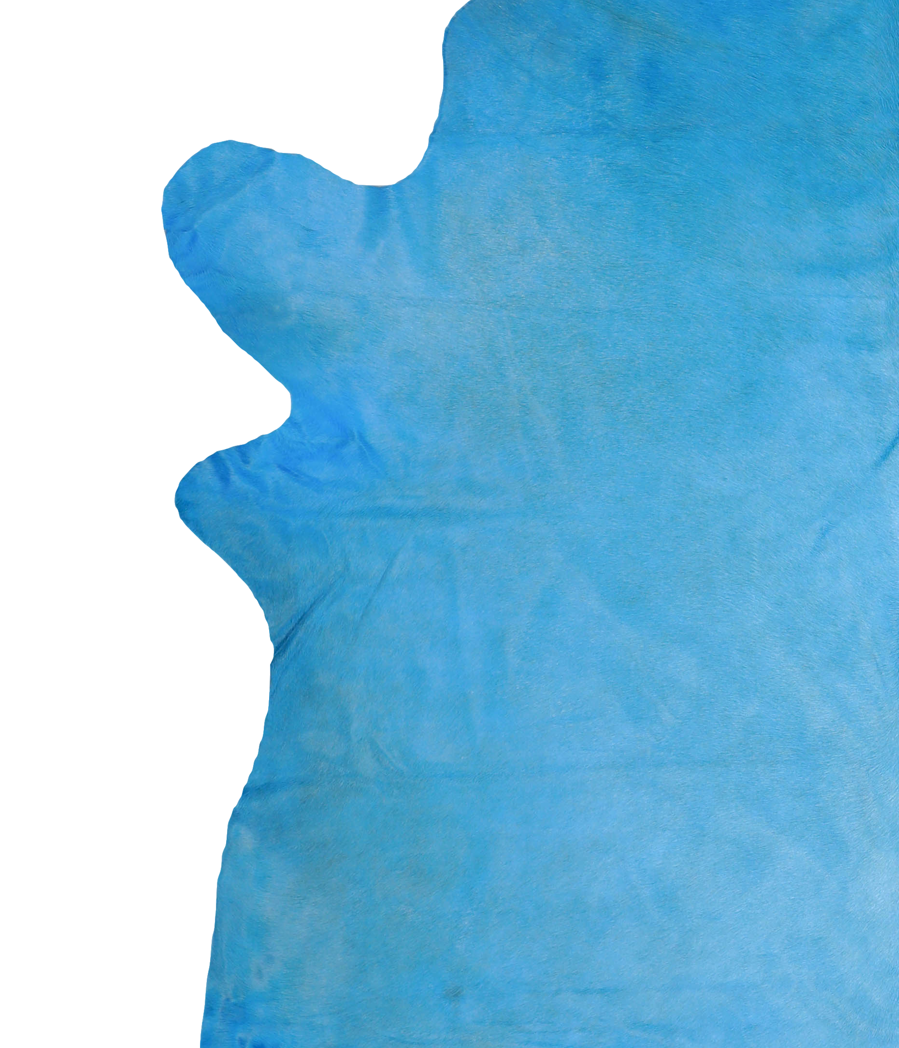 Dyed Sea Blue Cowhide Rug #A20155