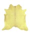 Dyed Yellow X-Large Brazilian Cowhide Rug 6'10