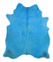 Dyed Sea Blue X-Large Brazilian Cowhide Rug 7'2