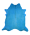 Dyed Sea Blue XX-Large Brazilian Cowhide Rug 7'8