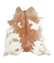 Brown and White X-Large Brazilian Cowhide Rug 6'6