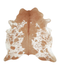 Brown and White X-Large Brazilian Cowhide Rug 6'10