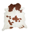 Brown and White XX-Large Brazilian Cowhide Rug 8'3
