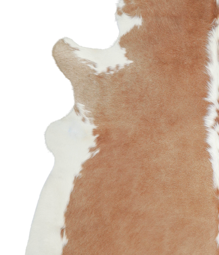 Beige and White XX-Large Brazilian Cowhide Rug 7'11"H x 6'7"W #A20956 by Hudson Hides
