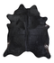 Solid Black XX-Large Brazilian Cowhide Rug 7'11