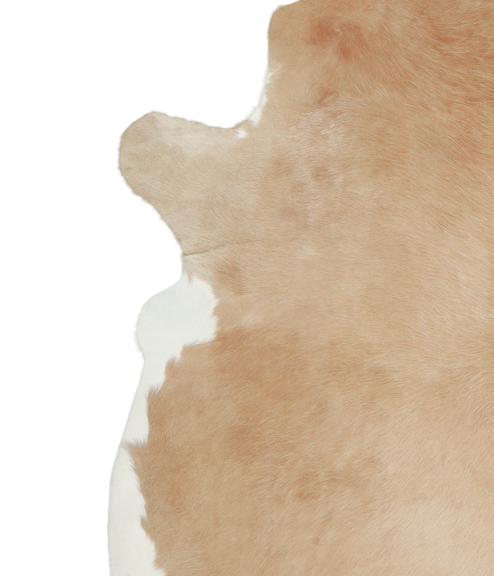Beige XX-Large Brazilian Cowhide Rug 8'4"H x 7'3"W #A21065 by Hudson Hides