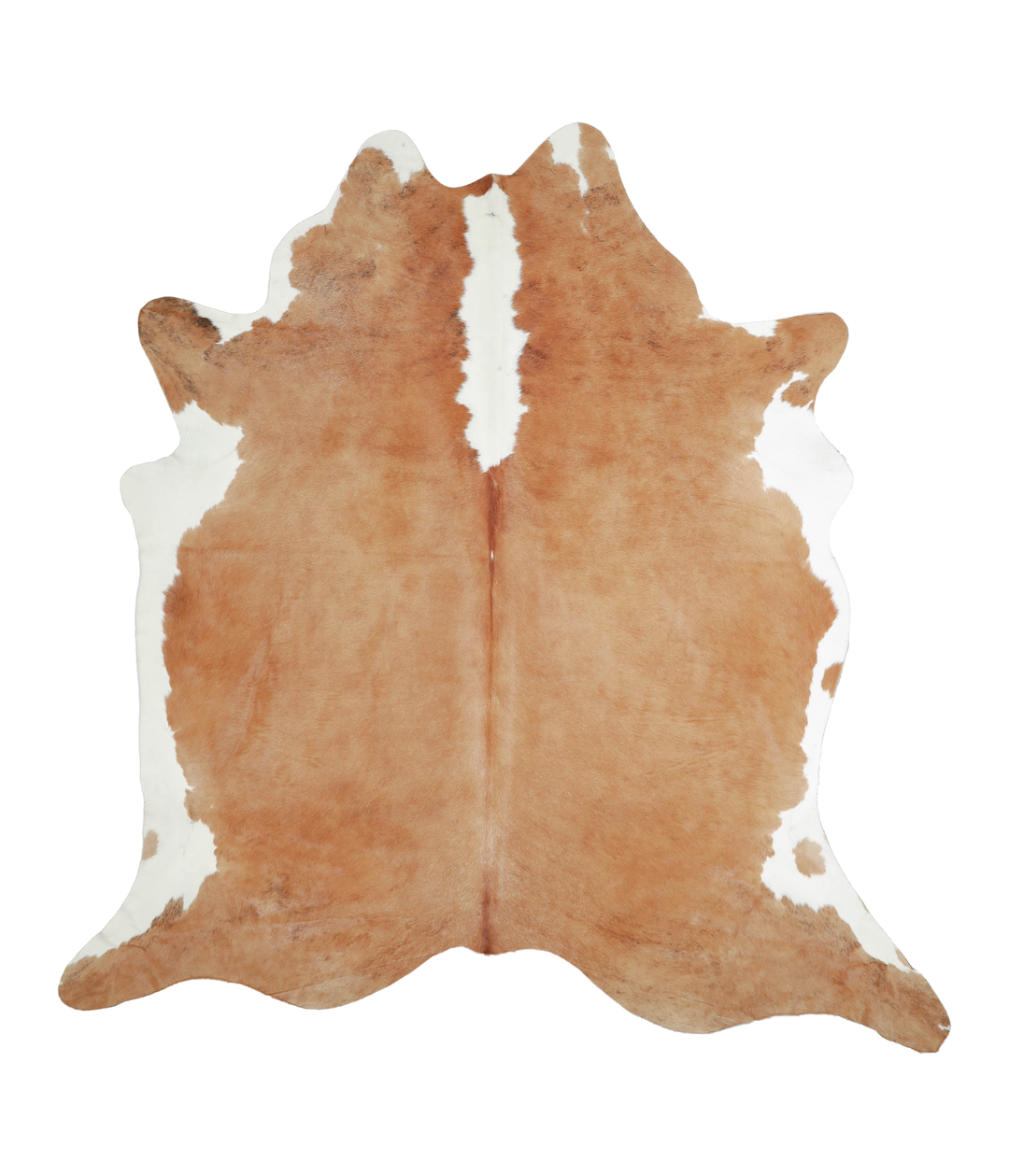 Beige and White XX-Large Brazilian Cowhide Rug 8'0"H x 7'7"W #A21066 b
