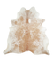 Brown and White XX-Large Brazilian Cowhide Rug 7'9