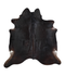 Solid Black XX-Large Brazilian Cowhide Rug 7'5