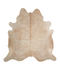 Beige XX-Large Brazilian Cowhide Rug 7'3