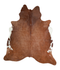 Brown and White Regular X-Large Brazilian Cowhide Rug 7'6
