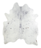 Salt and Pepper Black X-Large Brazilian Cowhide Rug 7'2