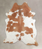 Brown and White X-Large Brazilian Cowhide Rug 7'9
