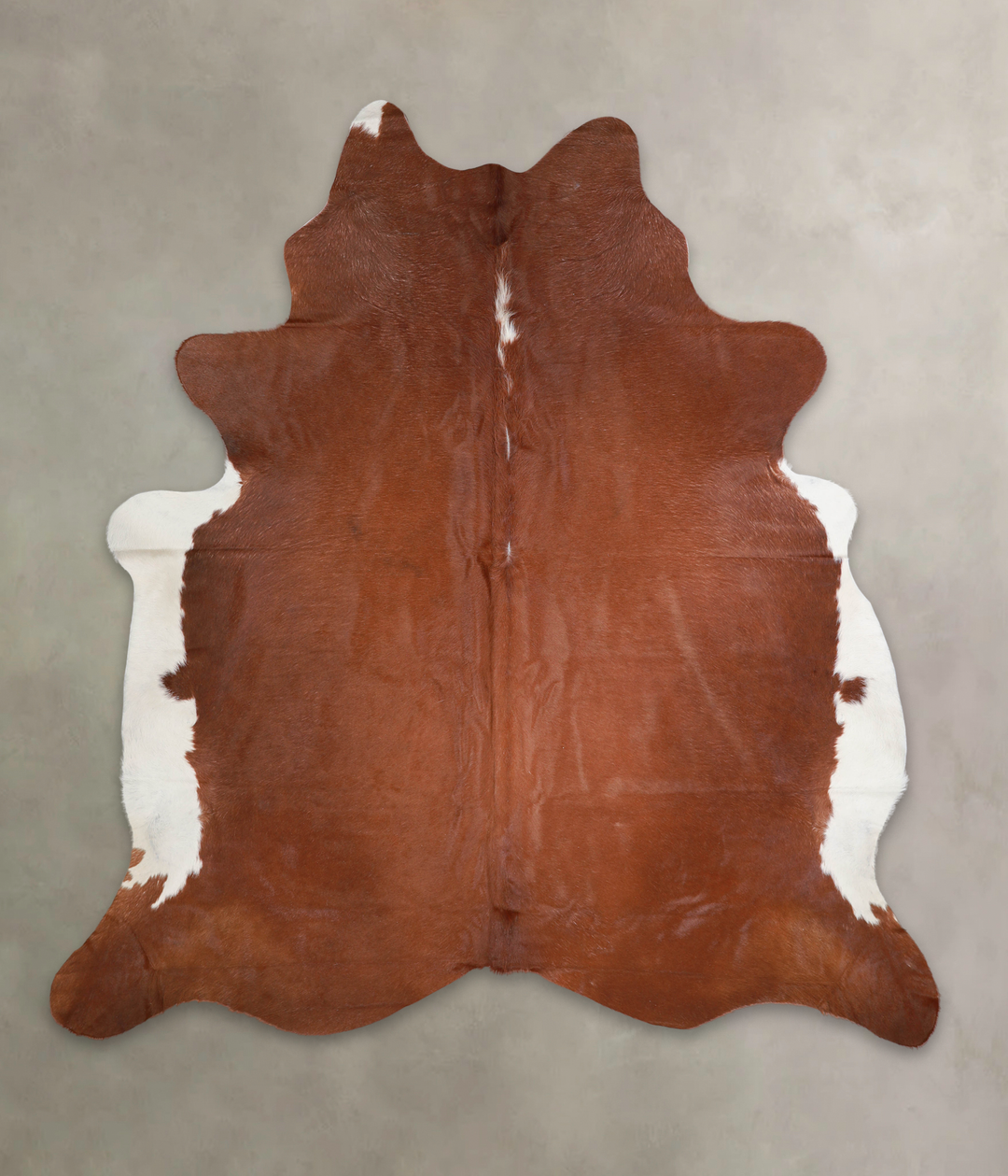 Brown and White Regular XX-Large Brazilian Cowhide Rug 7'11"H x 7'4"W