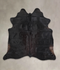Solid Black X-Large Brazilian Cowhide Rug 6'8