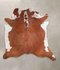 Brown and White Regular XX-Large Brazilian Cowhide Rug 7'8