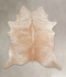 Beige XX-Large Brazilian Cowhide Rug 7'8