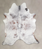 Salt and Pepper Brown X-Large Brazilian Cowhide Rug 7'6