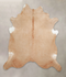 Beige XX-Large Brazilian Cowhide Rug 8'2