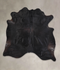 Solid Black XX-Large Brazilian Cowhide Rug 7'10