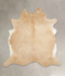 Beige XX-Large Brazilian Cowhide Rug 7'6