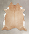 Beige XX-Large Brazilian Cowhide Rug 7'8