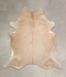 Beige XX-Large Brazilian Cowhide Rug 7'5