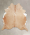 Beige X-Large Brazilian Cowhide Rug 6'10